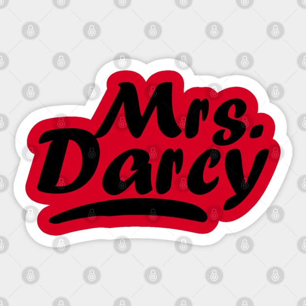 Mrs Darcy Pride and Prejudice Fan Sticker by epoliveira